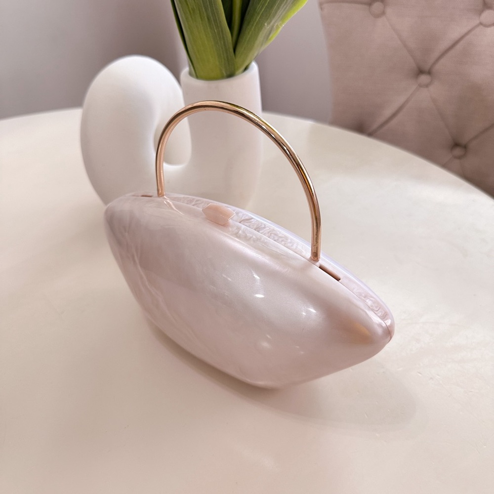 ZARA BOLSO CANA PERLA BLANCO